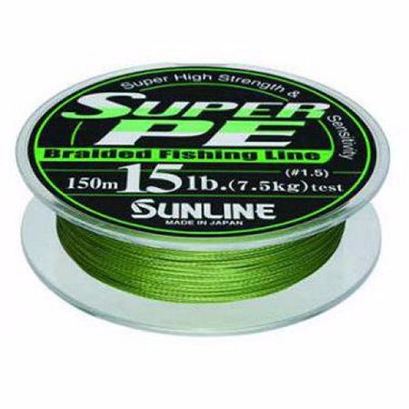 Шнур Sunline Super PE L.GRN 150м 0,205мм 15lbs 7,5кг  - фото 1