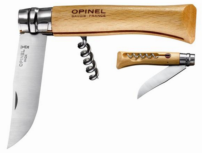 Нож скл.со Штопором 10см нерж. сталь - фото 1