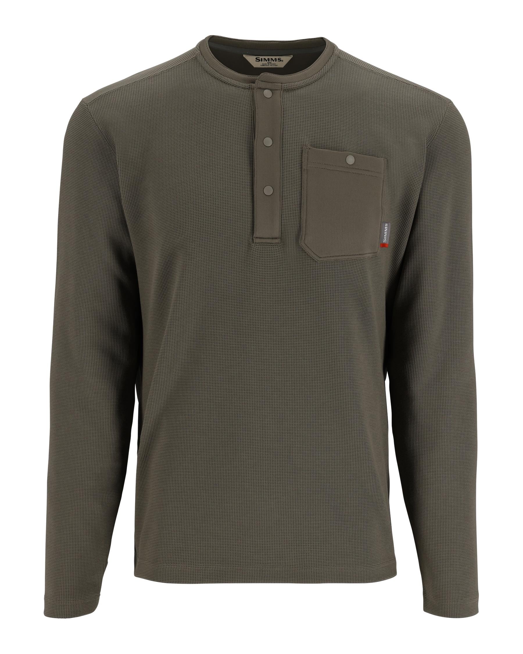 Джемпер Simms Highline Henley smokey Olive  - фото 1