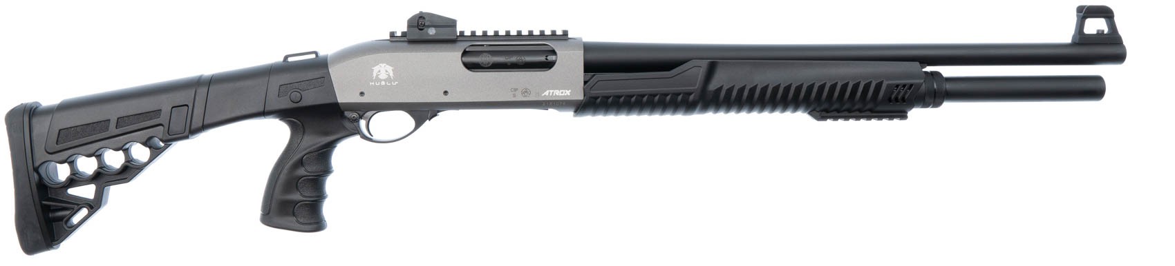 МП Ружье Huglu Atrox Tactic grey 1 pump action 12x76 510мм - фото 1