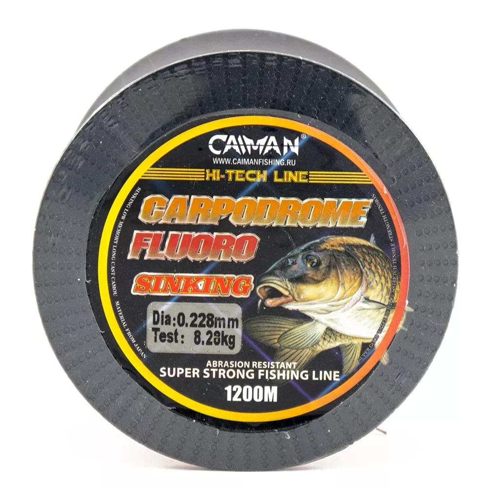 Леска Caiman Carpodrome Fluoro yellow 1200м 0,228мм - фото 1