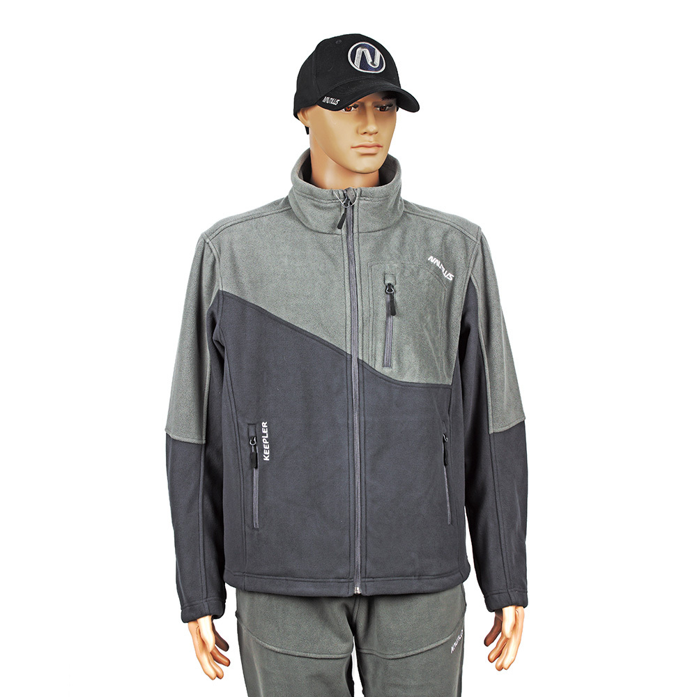 Джемпер Nautilus Keepler флисовый Grey/Dark Grey с принтом - фото 1