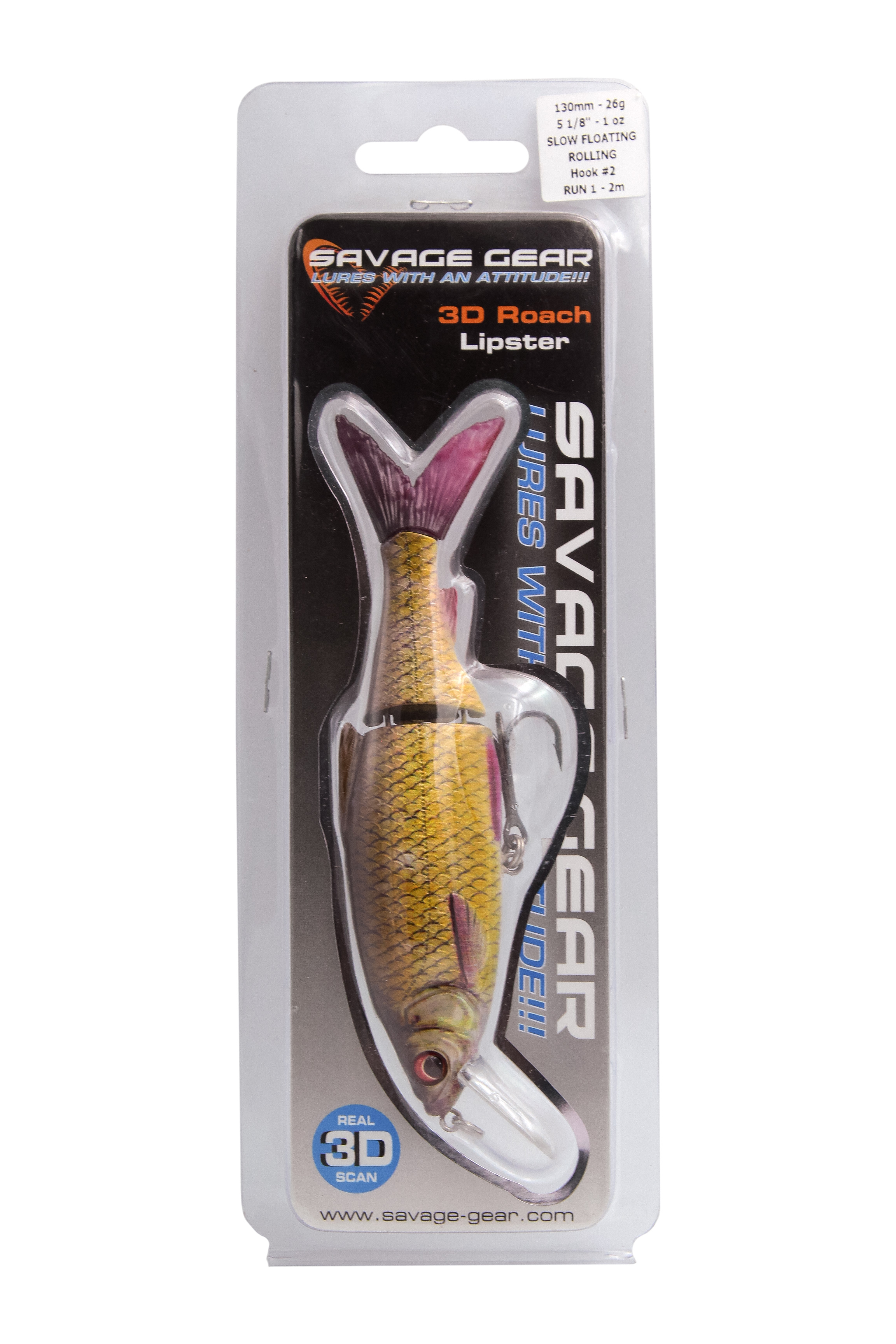 Воблер Savage Gear 3D roach lipster 130 13см 26гр SF 02 Rudd PHP - фото 1