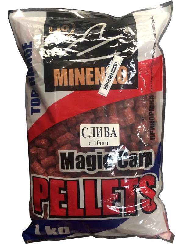 Пеллетс MINENKO Magic carp Слива 10мм 1кг - фото 1