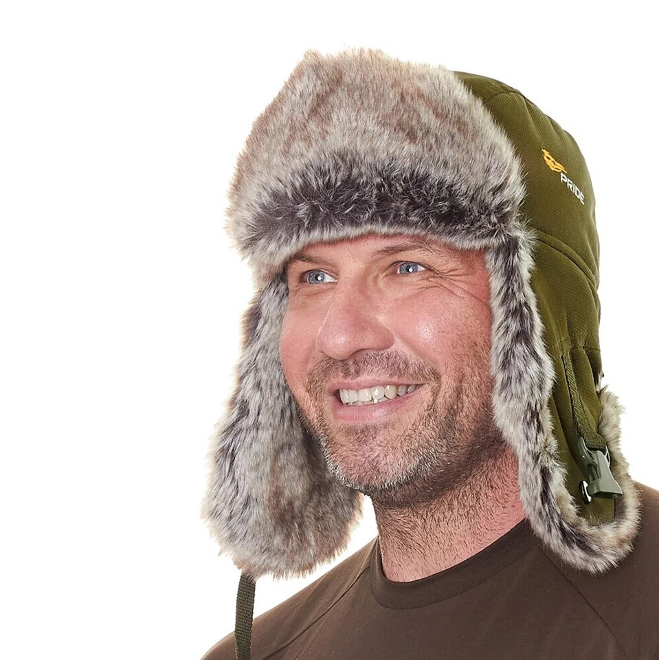 Шапка-ушанка Pride Тайга с флисом хаки - фото 1