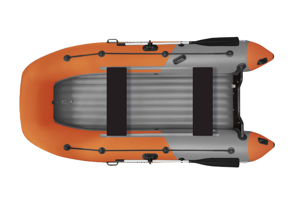 Лодка Boatsman BT360A НДНД надувная графитово-оранжевый - фото 1