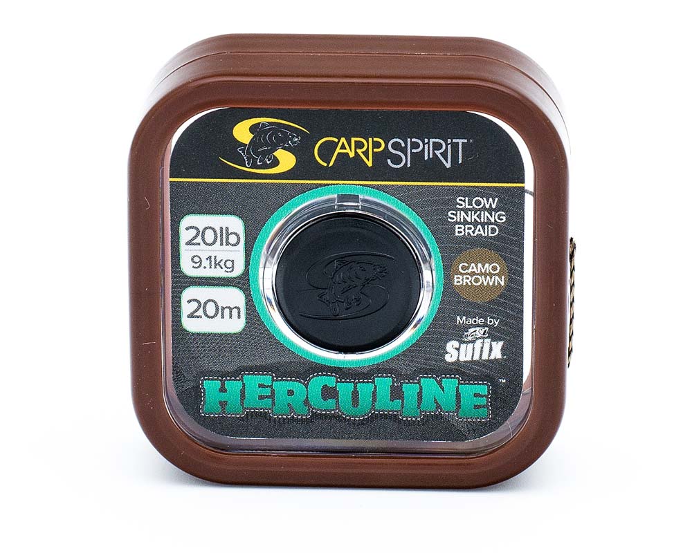 Поводковый материал Carp Spirit herculine braid 20м 20lb 9,1кг коричневый