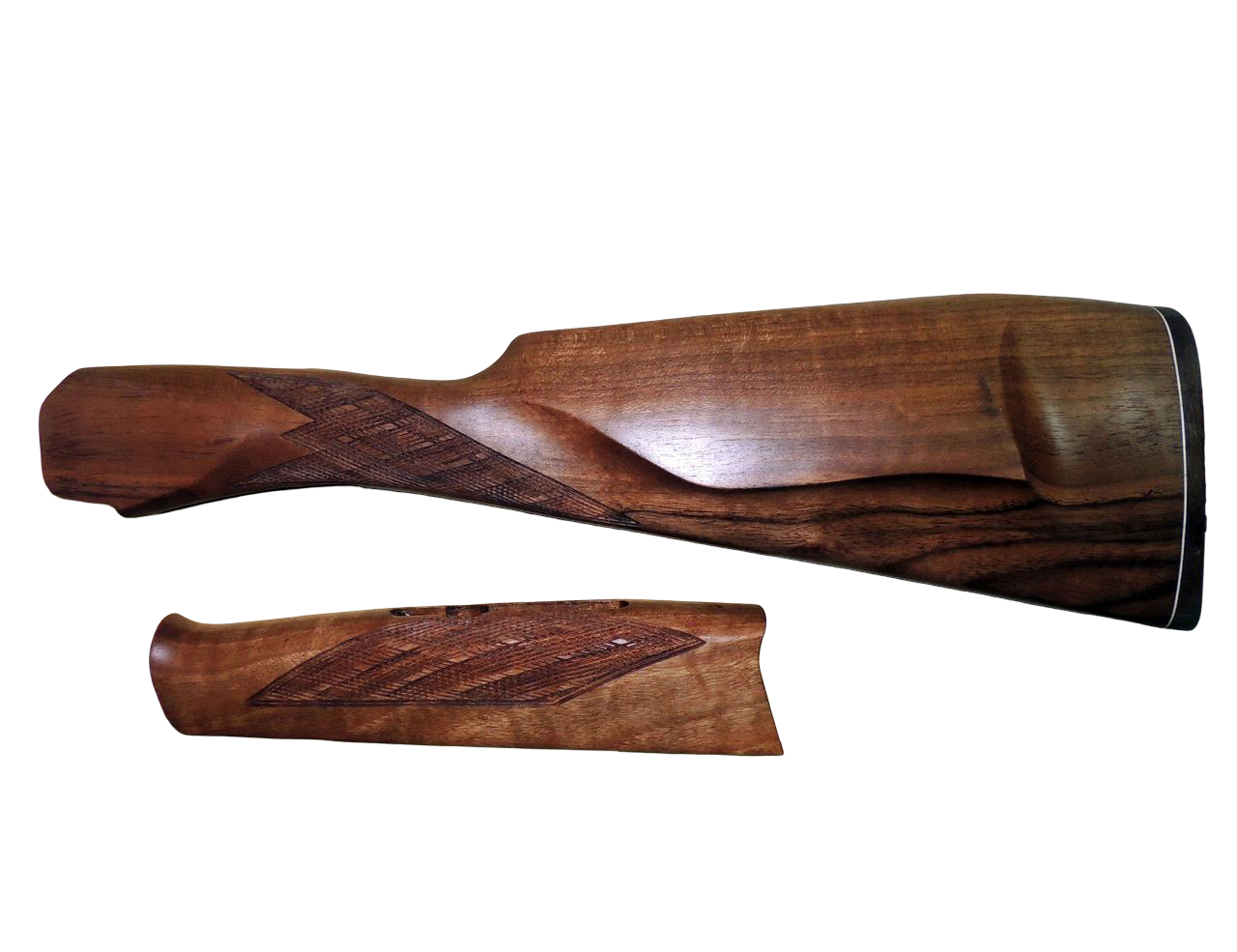 Приклад+цевье Левша ИЖ-27 Английская ложа МК люкс орех - фото 1