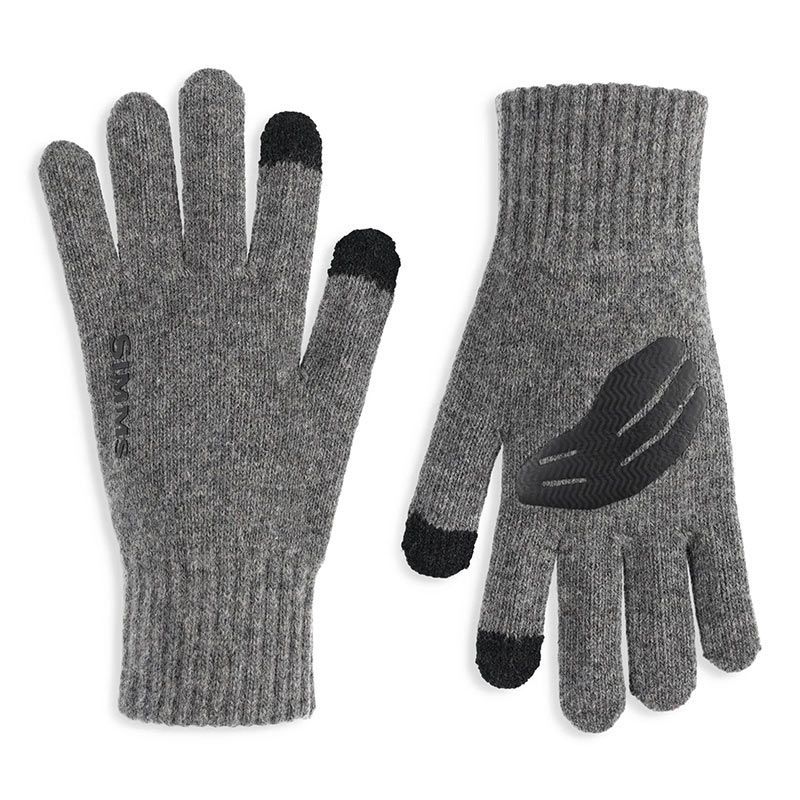 Перчатки Simms Wool Full Finger Glove Steel  - фото 1