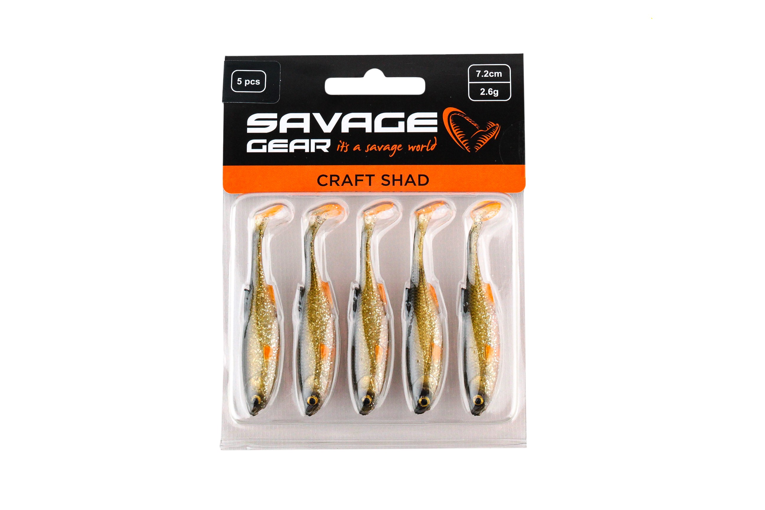 Приманка Savage Gear Craft shad 7,2см 2,6гр green silver уп.5шт - фото 1
