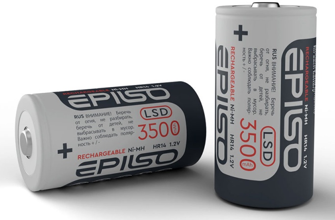 Аккумулятор Epilso HR14/C 3500mAh 2BC 1,2V LSD уп.2шт - фото 1