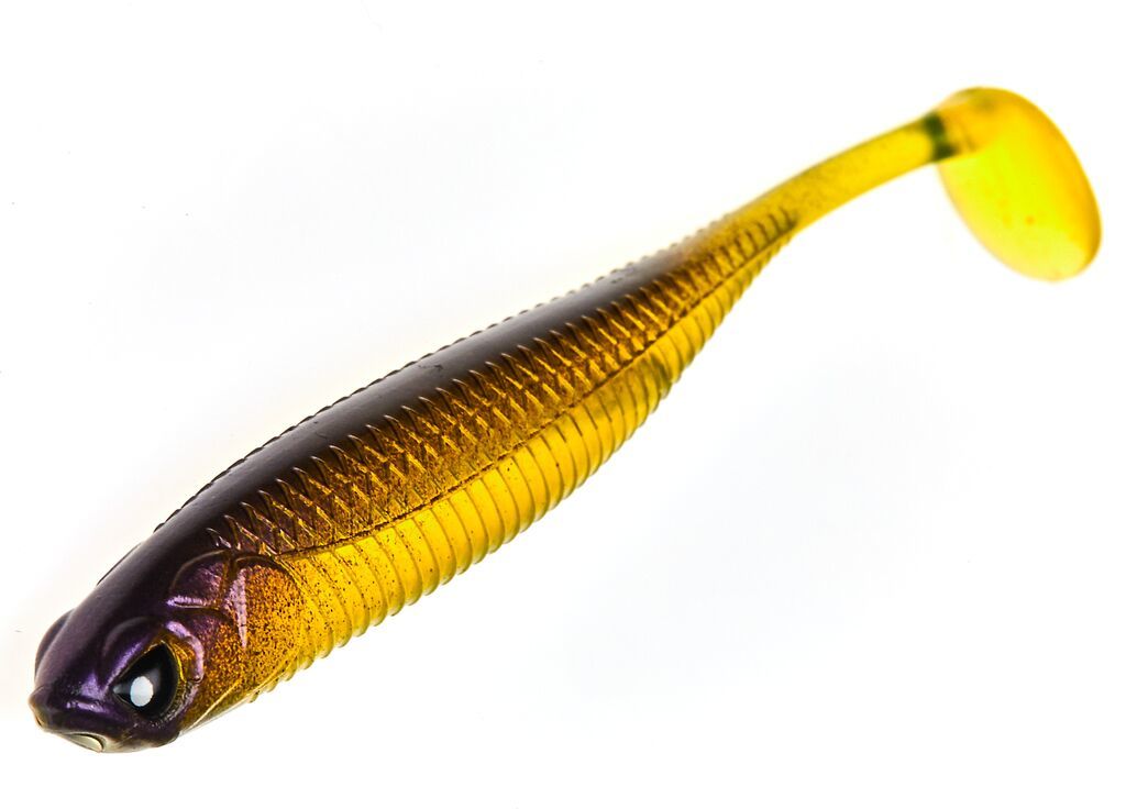 Приманка Lucky John 3d Makora Shad Tail 4" 004 6шт в уп - фото 1