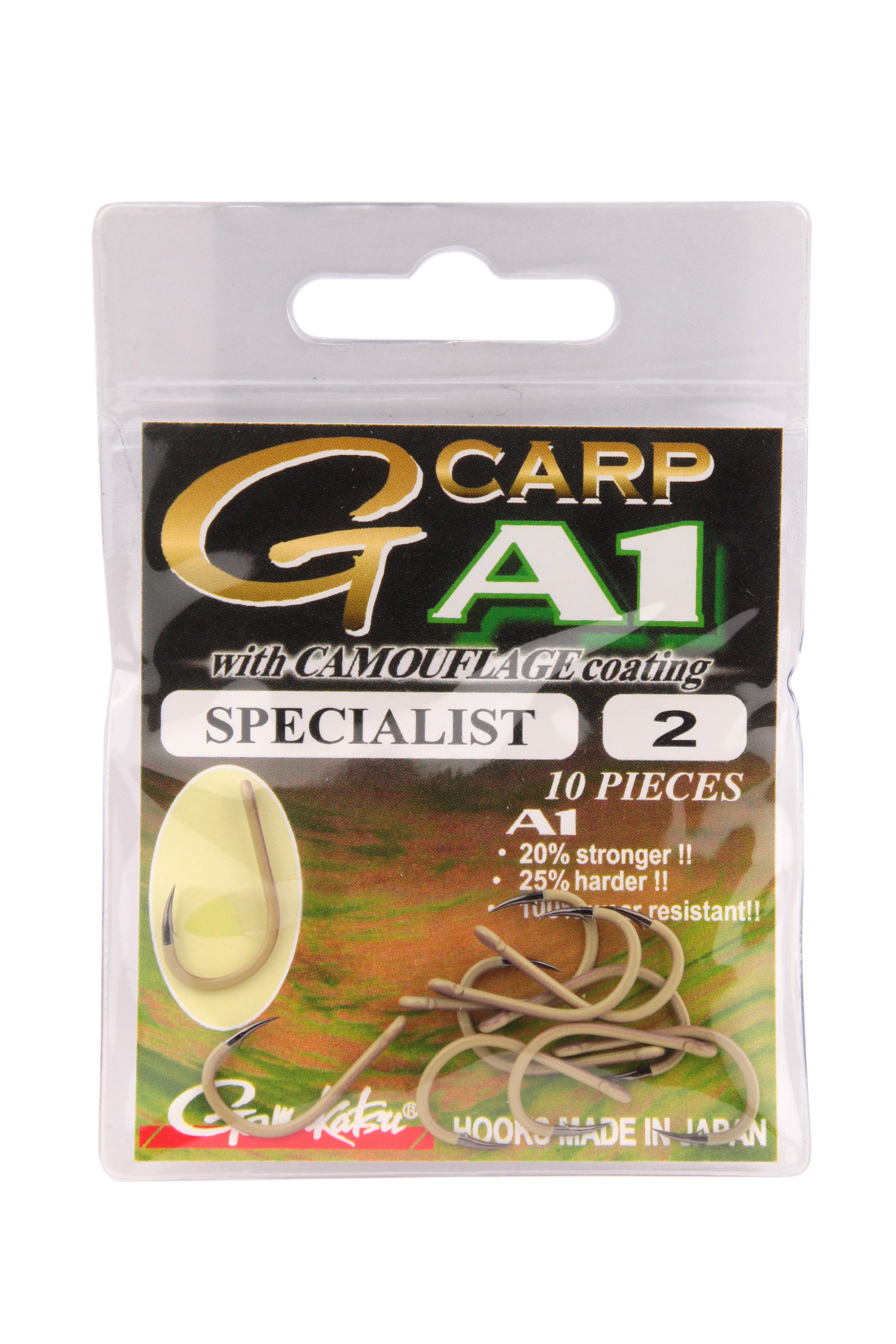 Крючок Gamakatsu G-Carp A1 specialist camou S №2 - фото 1