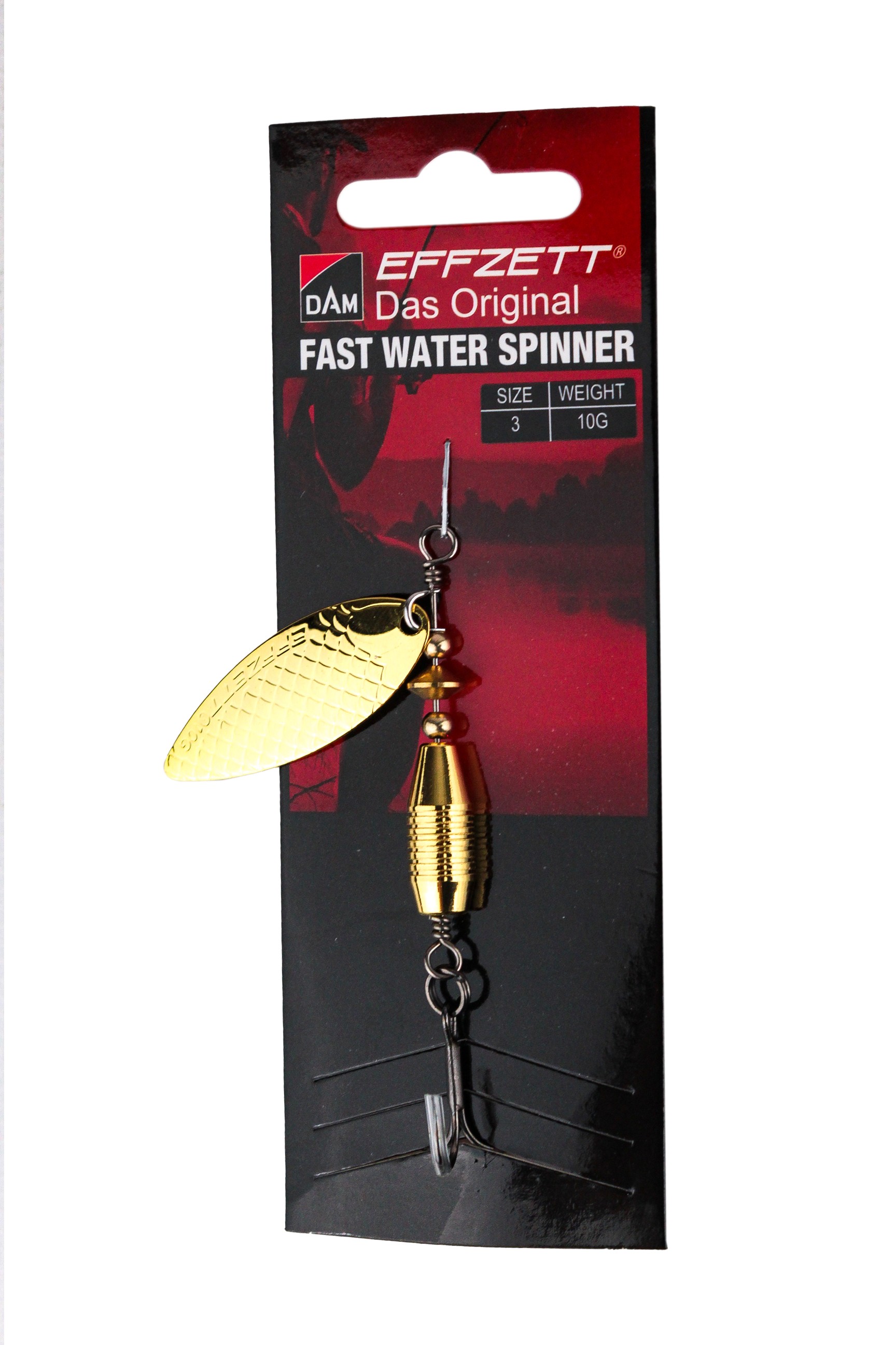 Блесна DAM Effzett Fast water spinner №3 10гр gold - фото 1