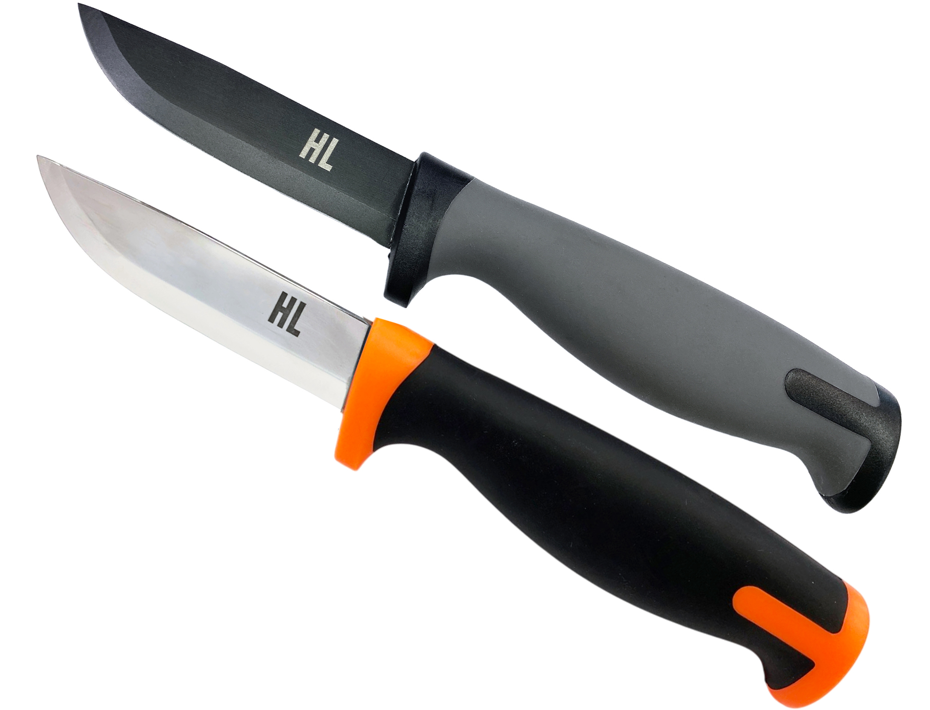 Набор ножей HL Universal Black+Orange и Tactical Gray - фото 1