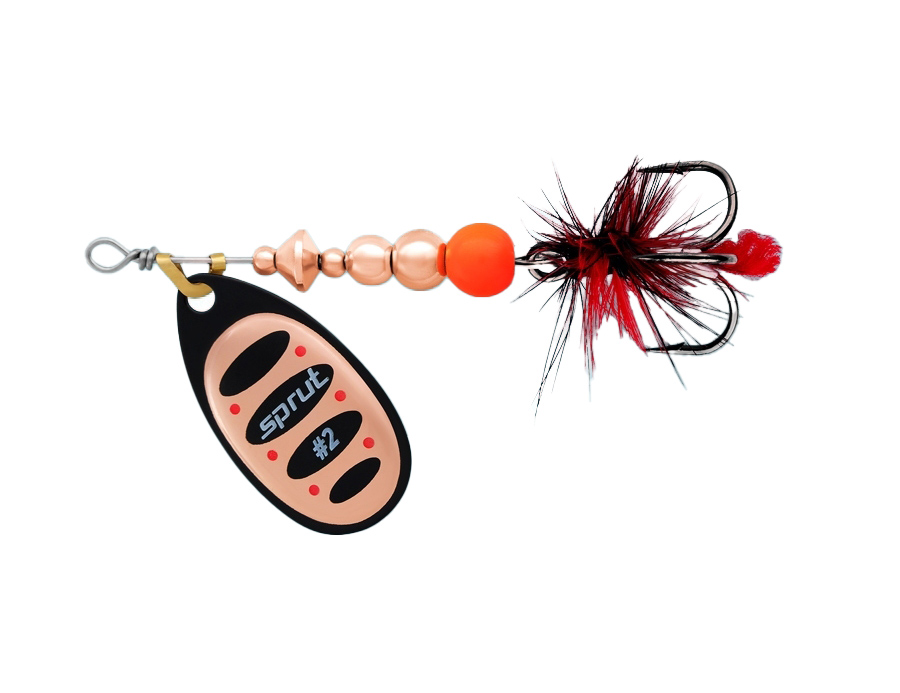 Блесна Sprut Alba Ball System Spinner №2 5,5гр BKC - фото 1