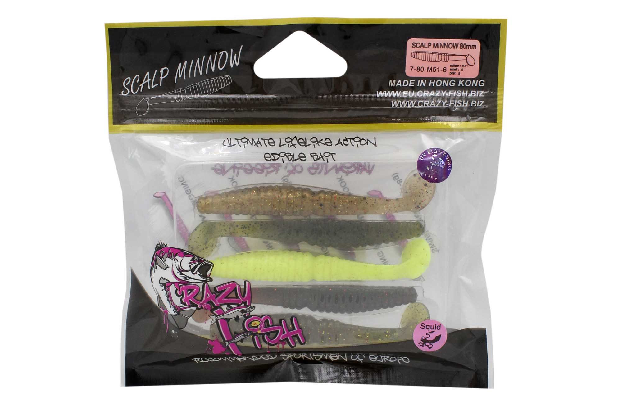 Приманка Crazy Fish Scalp minnow 7-80-M51-6 - фото 1