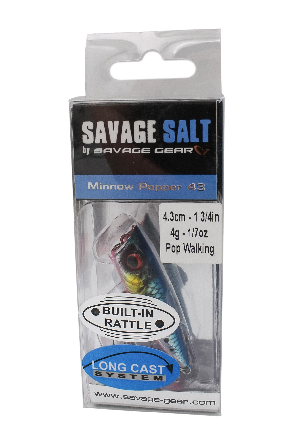 Воблер Savage Gear 3D minnow popper 4,3см 4гр  F pink belly sardine PHP - фото 1