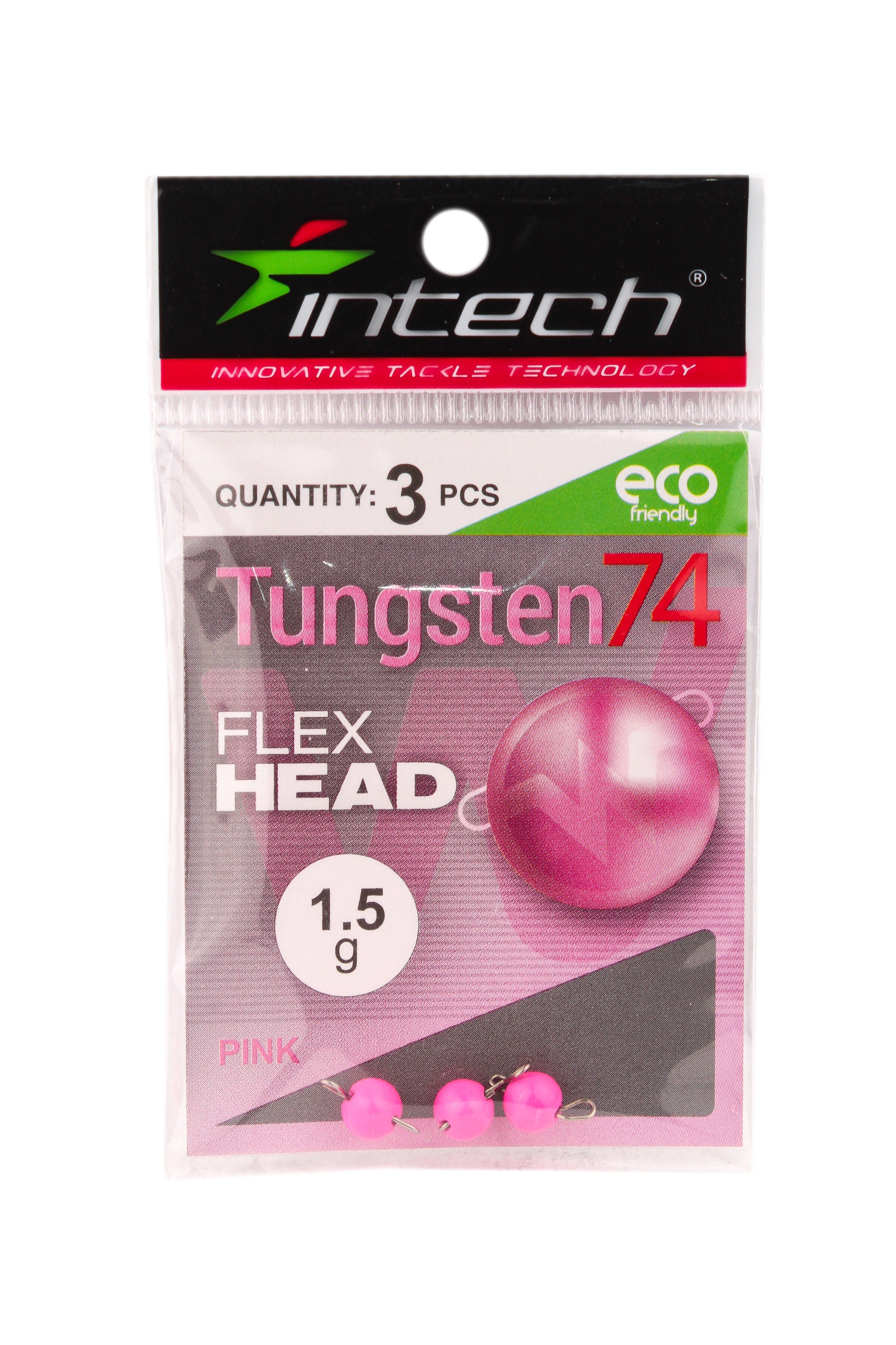 Груз Intech Tungsten 74 gloss pink 1,5гр 3шт - фото 1