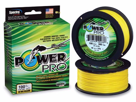 Шнур Power Pro 135м 0,08мм hi-vis yellow - фото 1