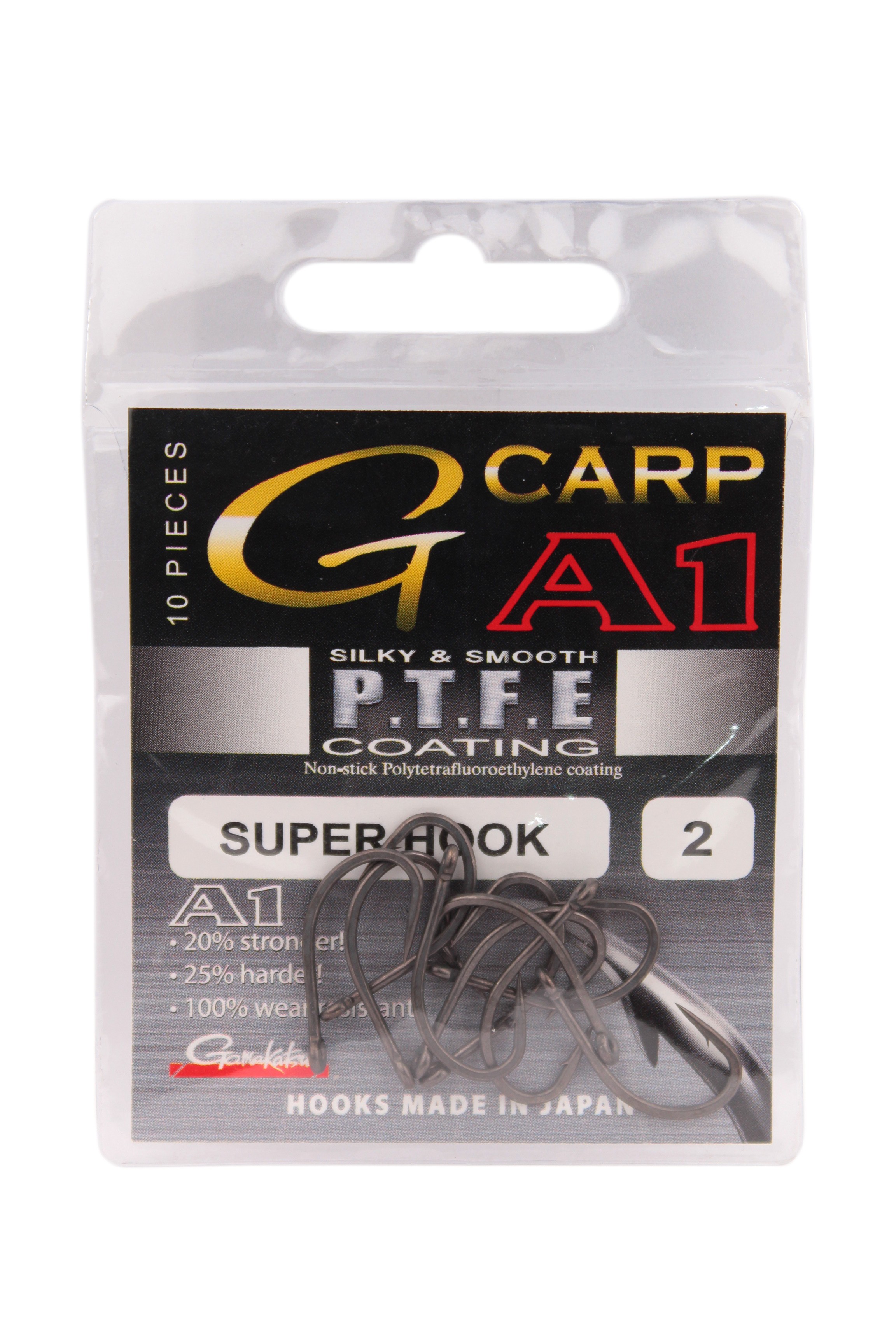 Крючок Gamakatsu A1 G-Carp Super Hooks PTFE №2 - фото 1