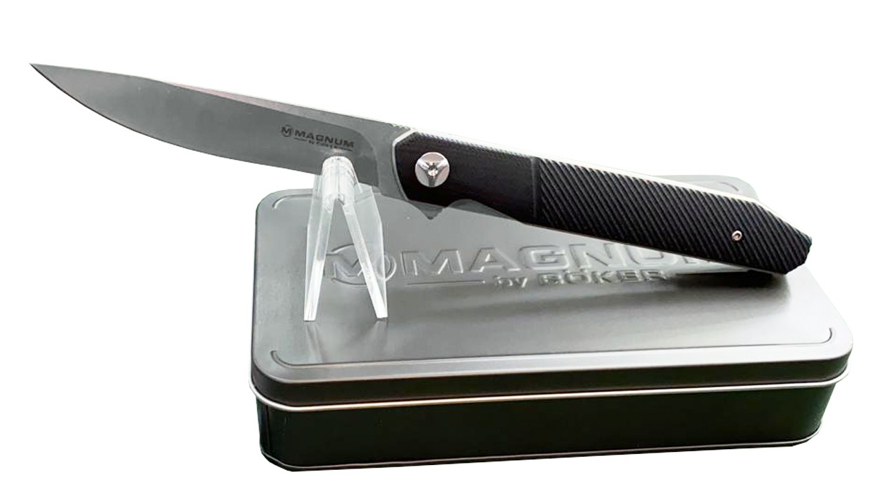 Нож Boker Miyu складной сталь 10,2см 440A рукоять черная G-10 - фото 1