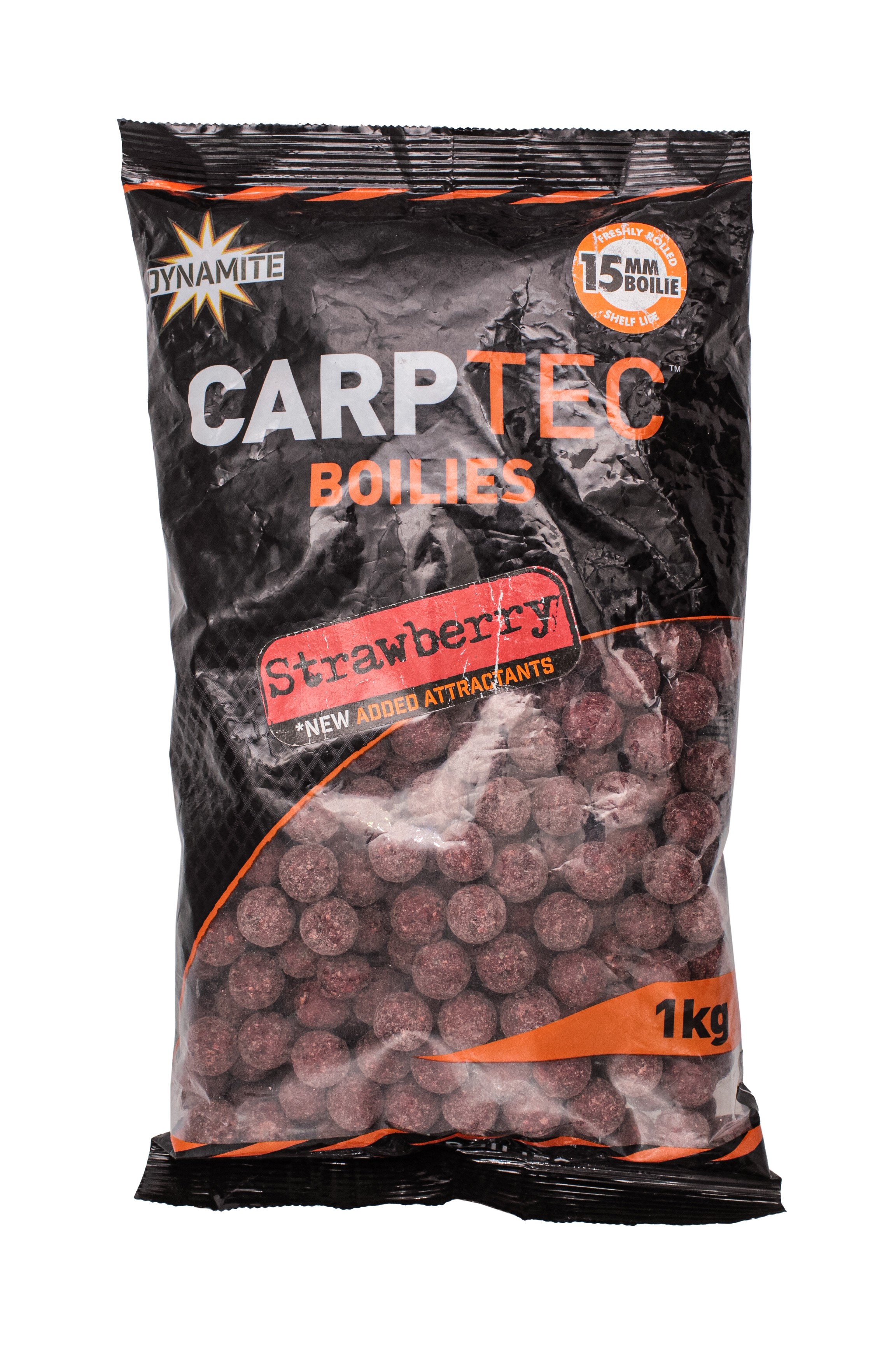 Бойлы Dynamite Baits Carp tec strawberry 15мм 1кг - фото 1