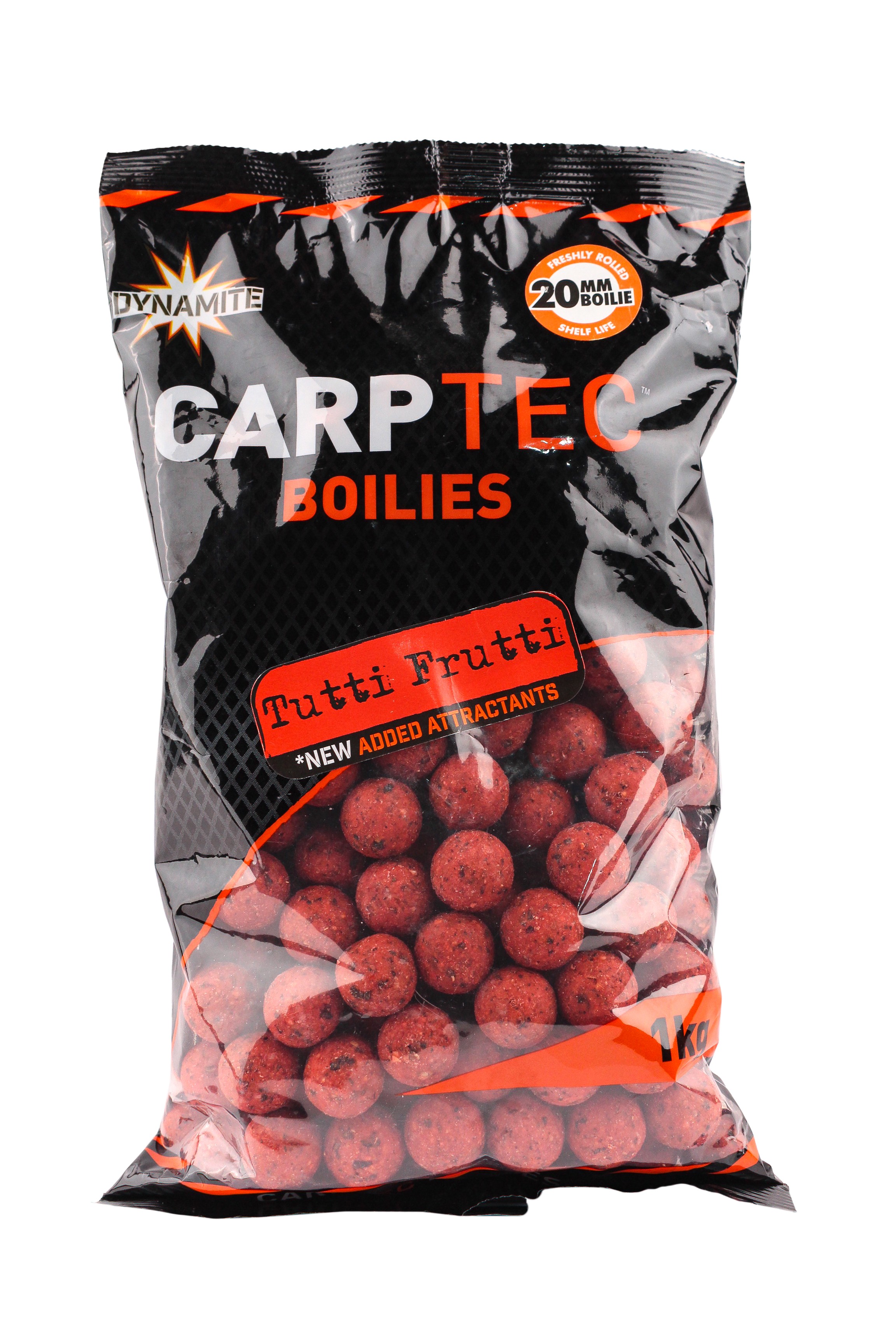 Бойлы Dynamite Baits Carp tec tutti frutti 20мм 1кг - фото 1