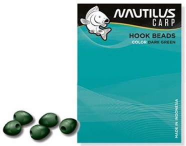 Бусина Nautilus Hook beads dark green - фото 1