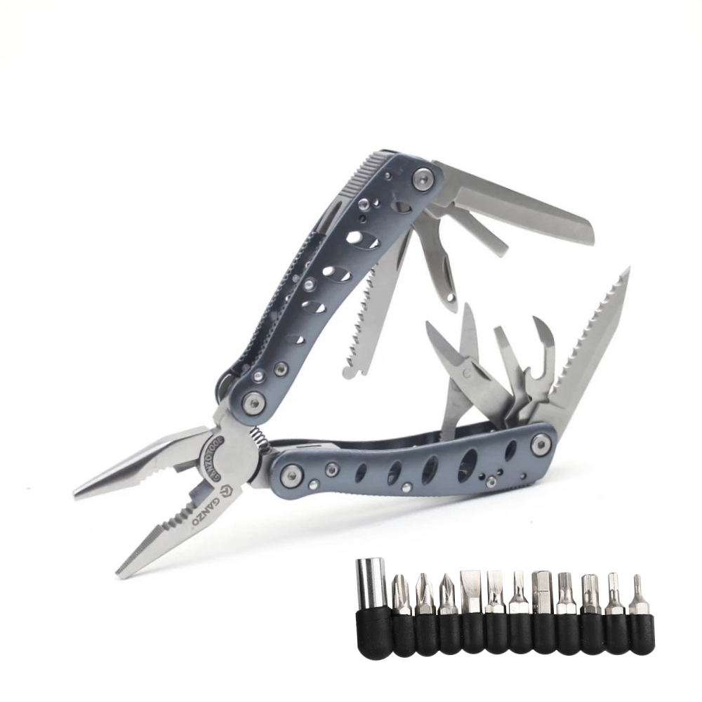 Мультитул Ganzo G101-H 21 в 1 хромированный - фото 1