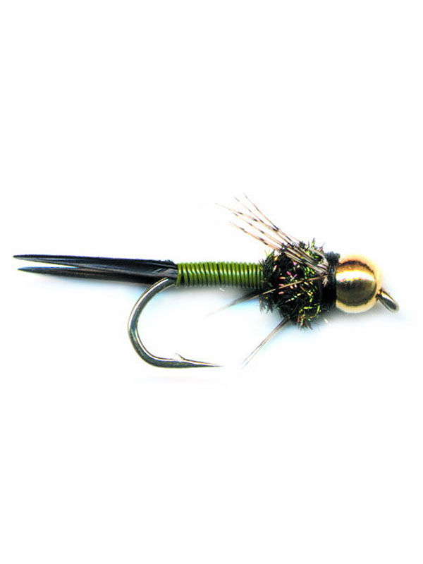 Мушка Extreme Fishing Premium bead poxy back brassie olive №12 - фото 1