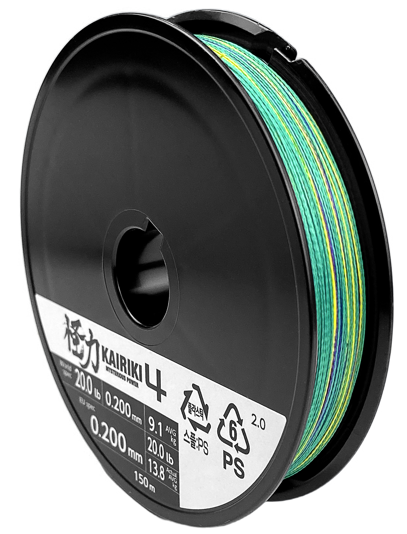 МП Плетеный шнур Kairiki 4  150m 0.20mm 13.8kg Multi C - фото 1