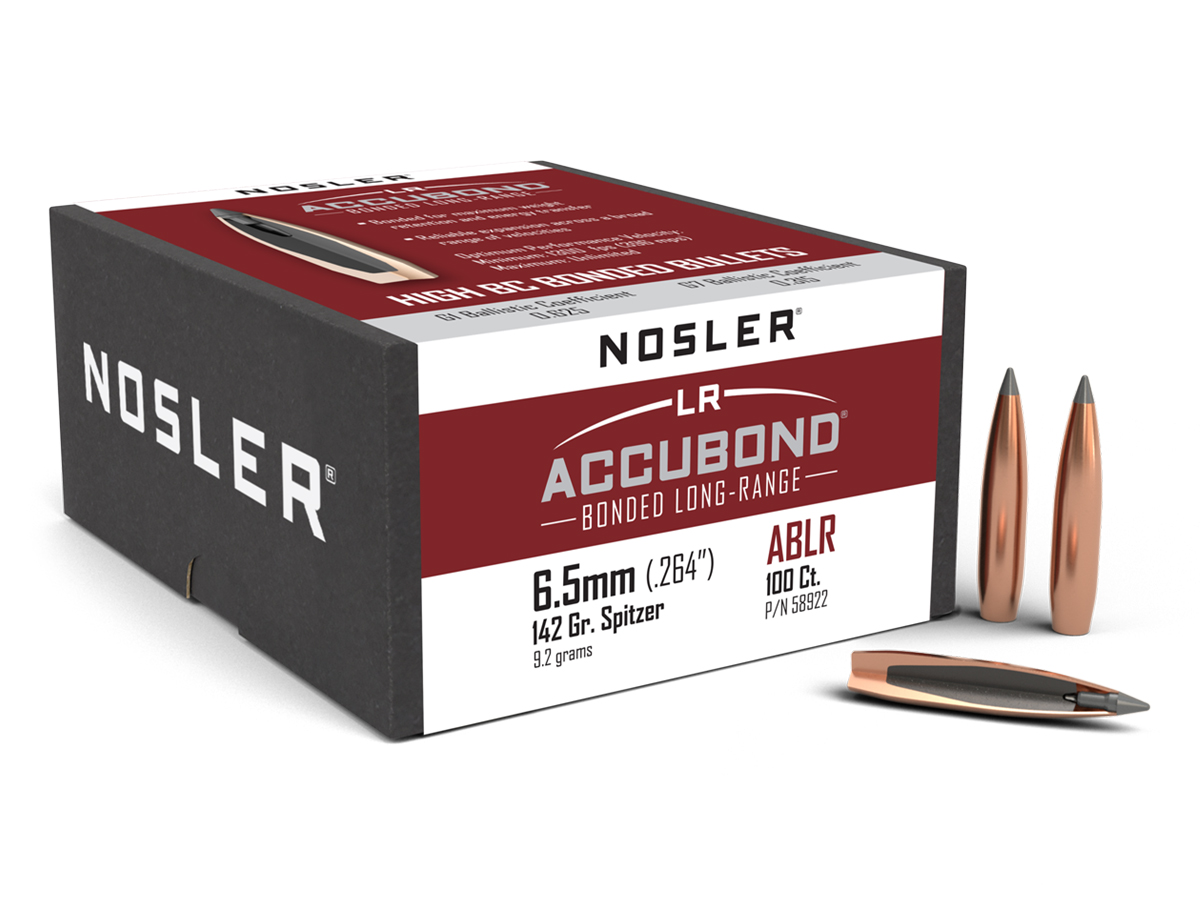 МП Пуля Nosler Accubond Long-Range Spitzer кал. 6,5 мм/.264" (142 grain / 9,2 - фото 1