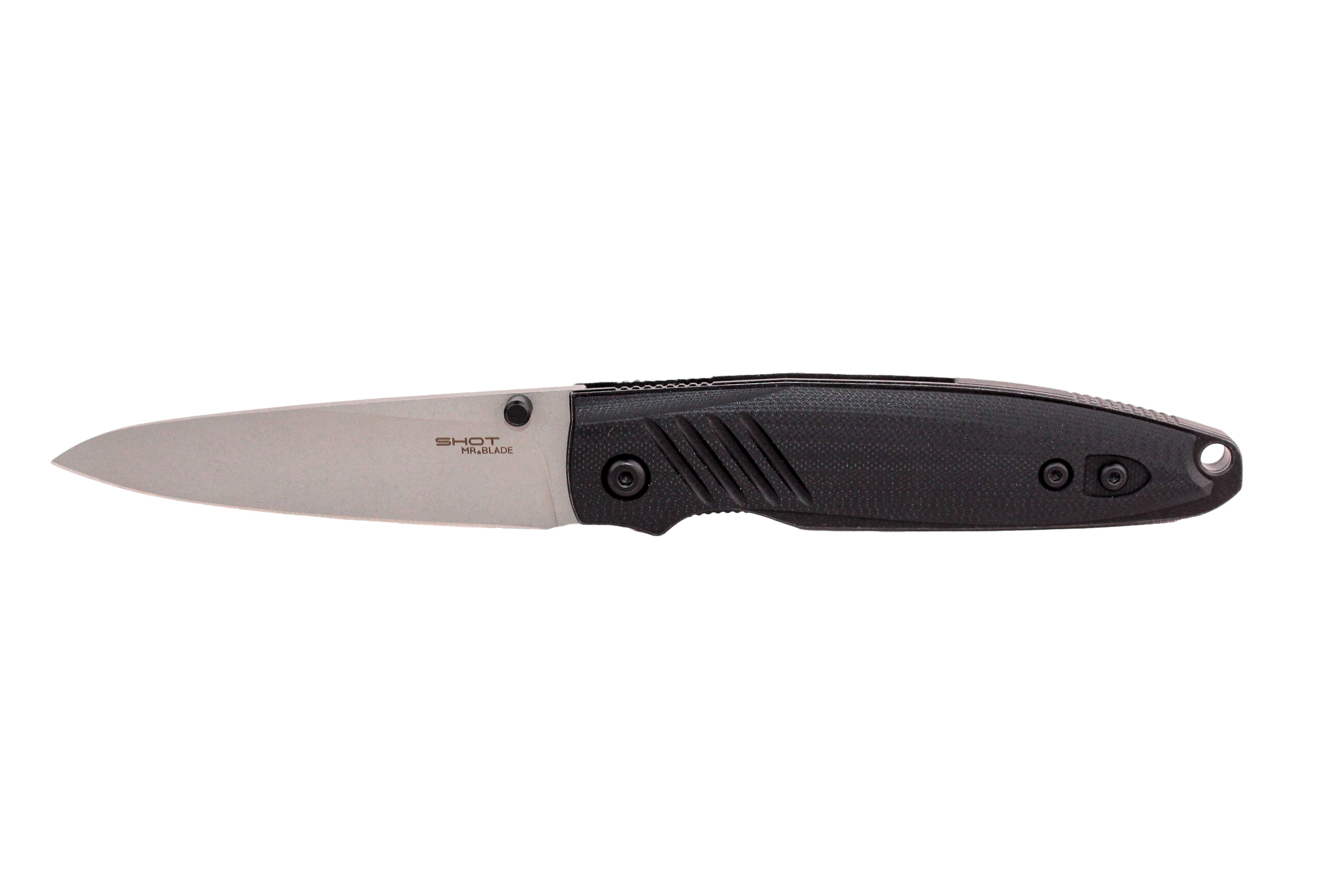 Нож КК Shot клинок D2 Stonewash рукоять G10 Black - фото 1