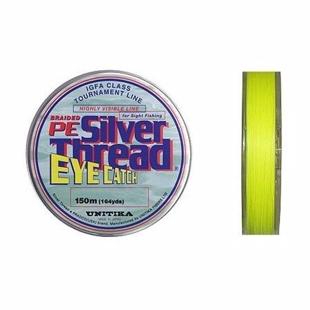 Шнур Unitika Braided PE Silver Thread eye catch 150м 0,128мм 3кг