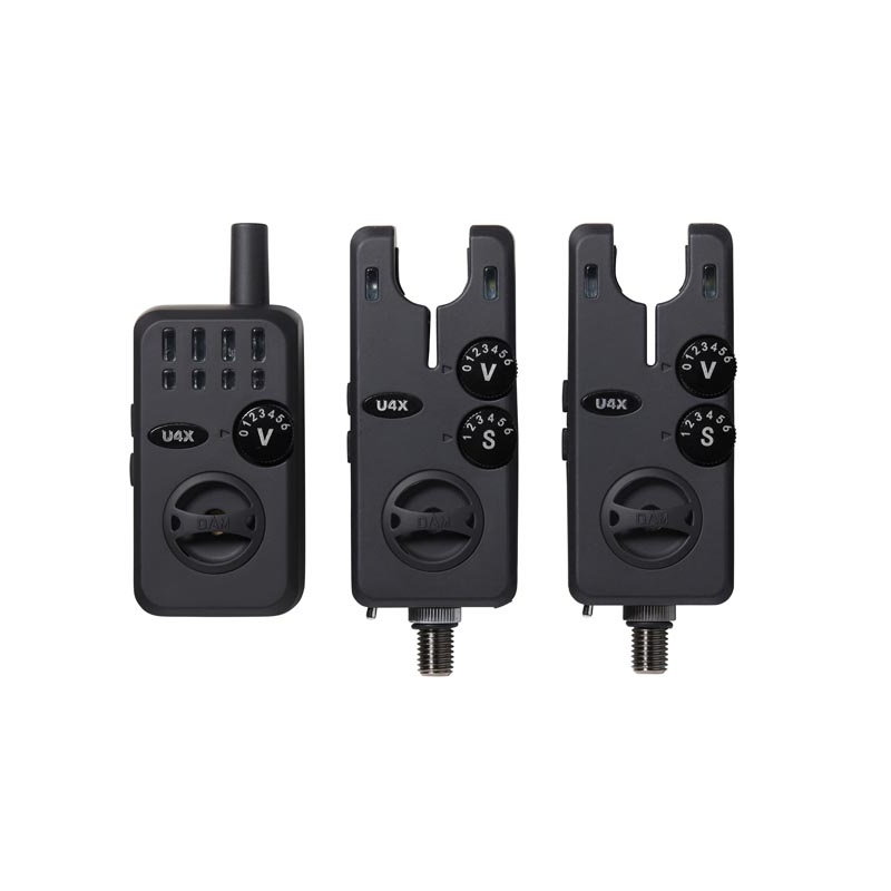 Набор сигнализаторов DAM U4X bite alarm set 2+1 red/green - фото 1
