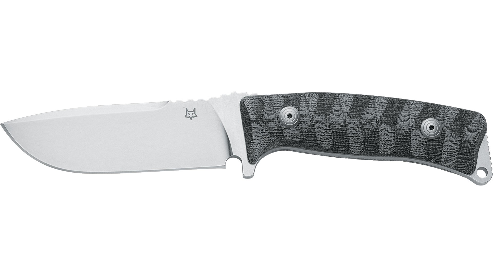 Нож Fox PRO-HUNTER фиксированный рукоять черный микарта сталь N690Co - фото 1