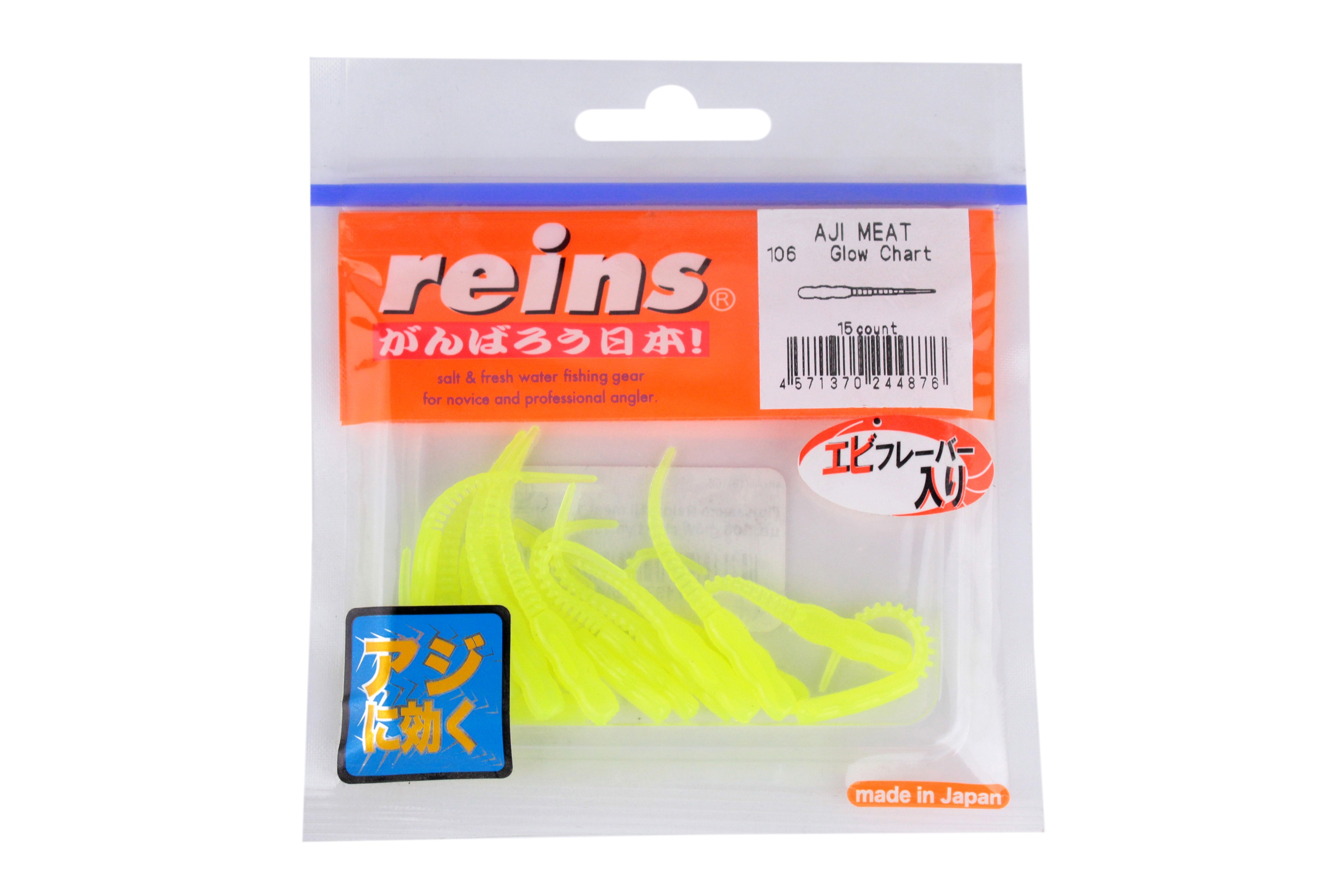 Приманка Reins Aji meat 1,9'' цв. 106 glow chart уп 15шт