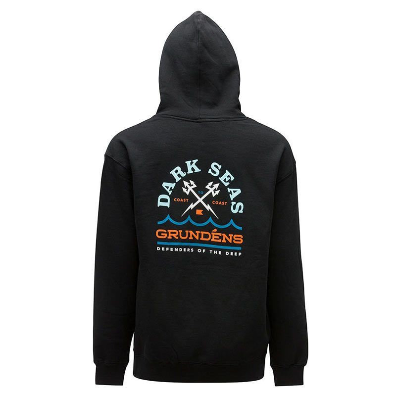 Толстовка Grundens X Dark Seas Circulation Hoodie Black  - фото 1