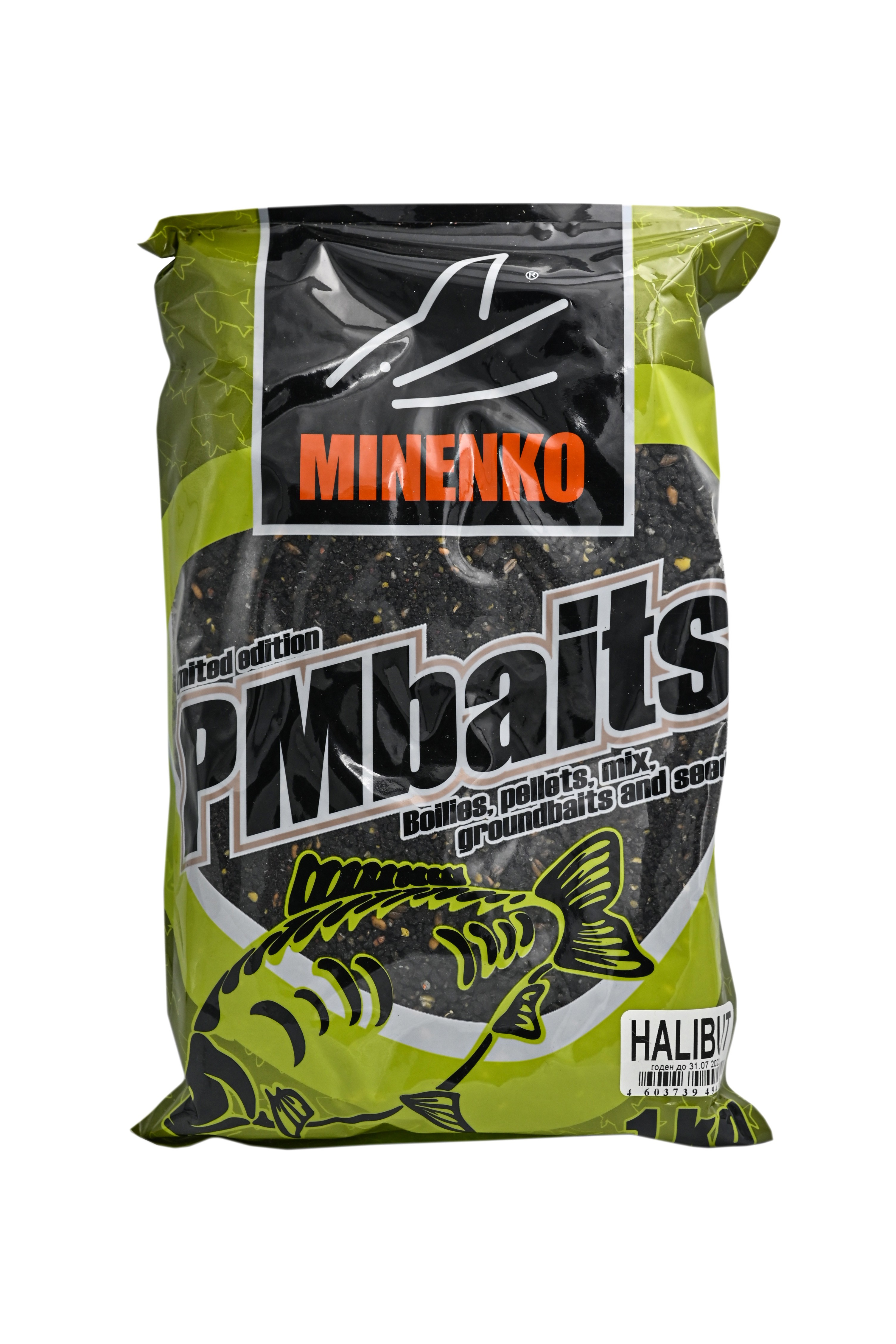 Прикормка MINENKO PMbaits Groundbaits 1кг halibut - фото 1