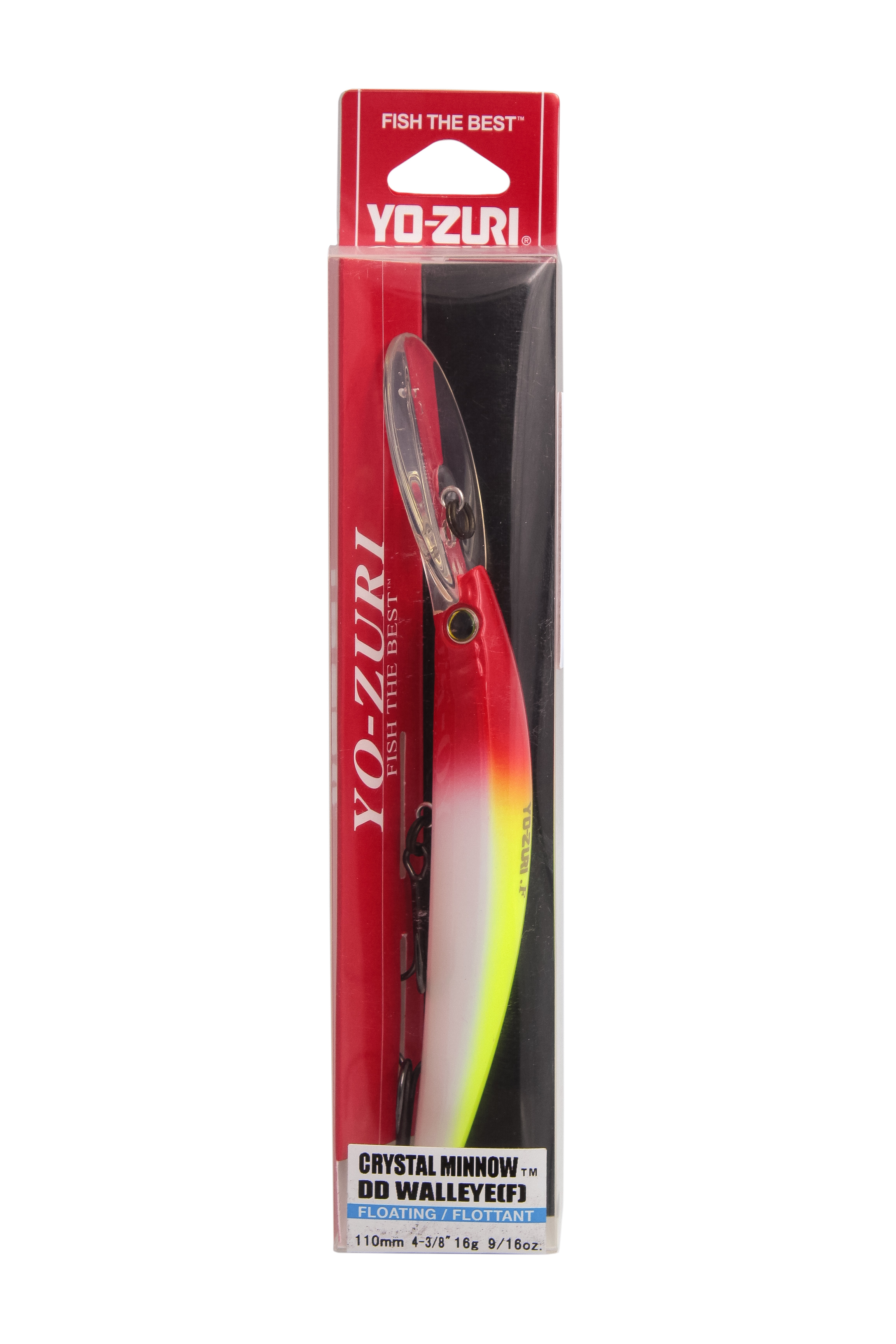 Воблер Yo-Zuri Crystal minnow deep diver walleye 110F R1206 CR - фото 1