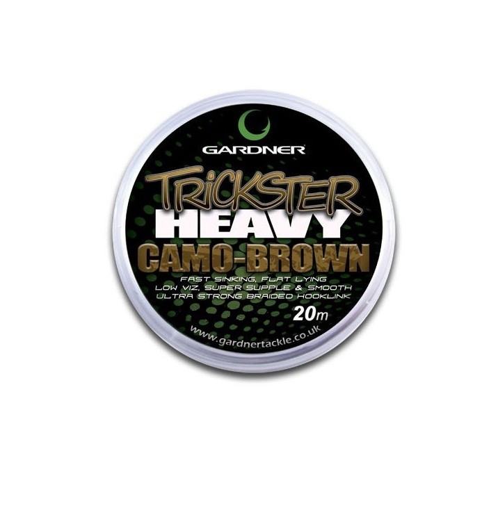 Поводочный материал Gardner trickster heavy camo brown 20м 30lb - фото 1