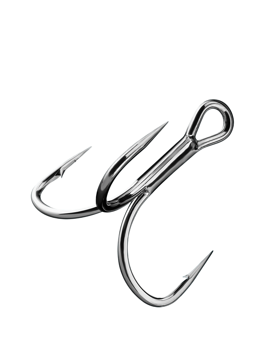 Крючки Sprut Hara ST-46 BC №3 Treble Round Bend Hook 2x Strong уп.6шт - фото 1