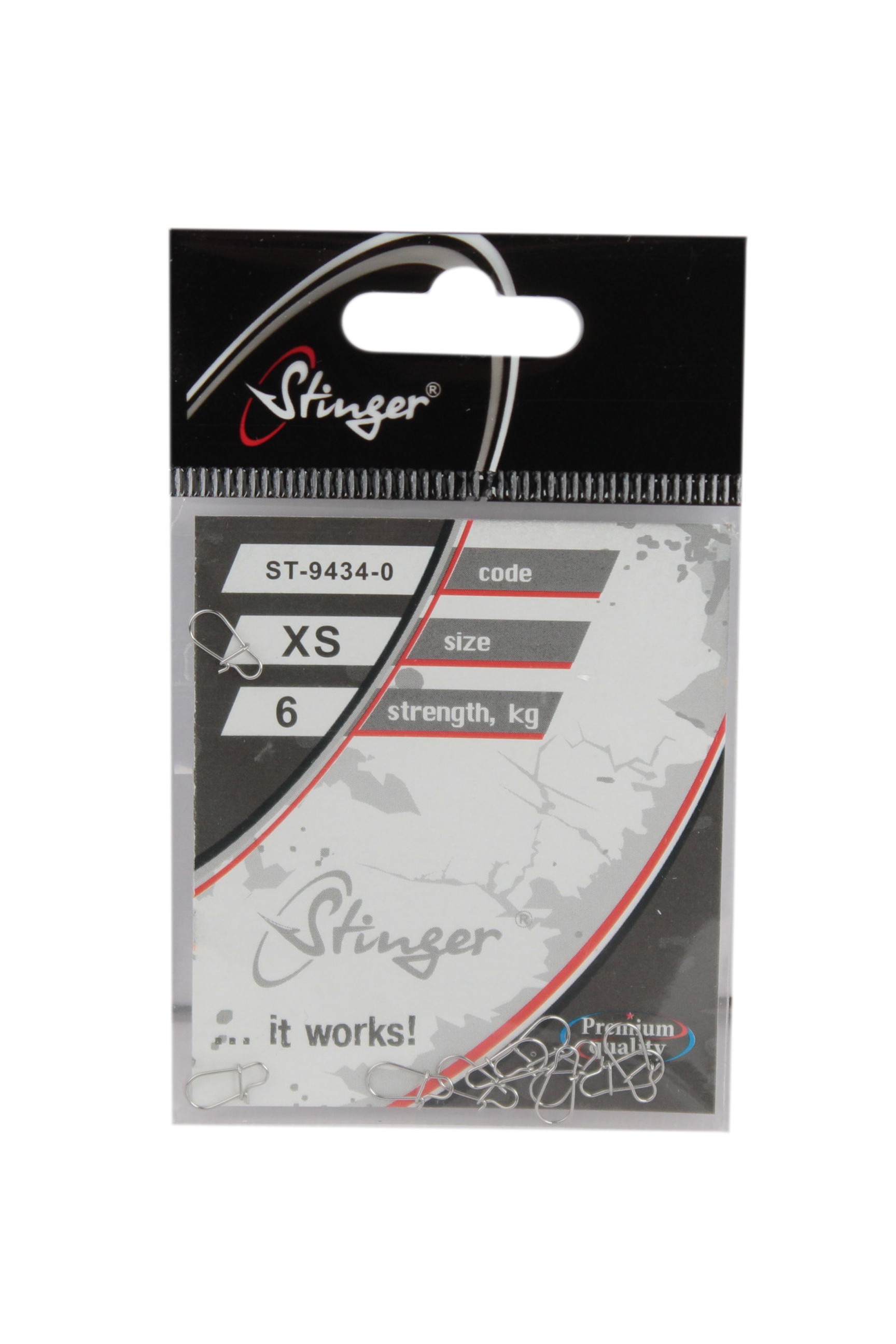 Застежка Stinger ST-9434-0-XS уп.10шт - фото 1