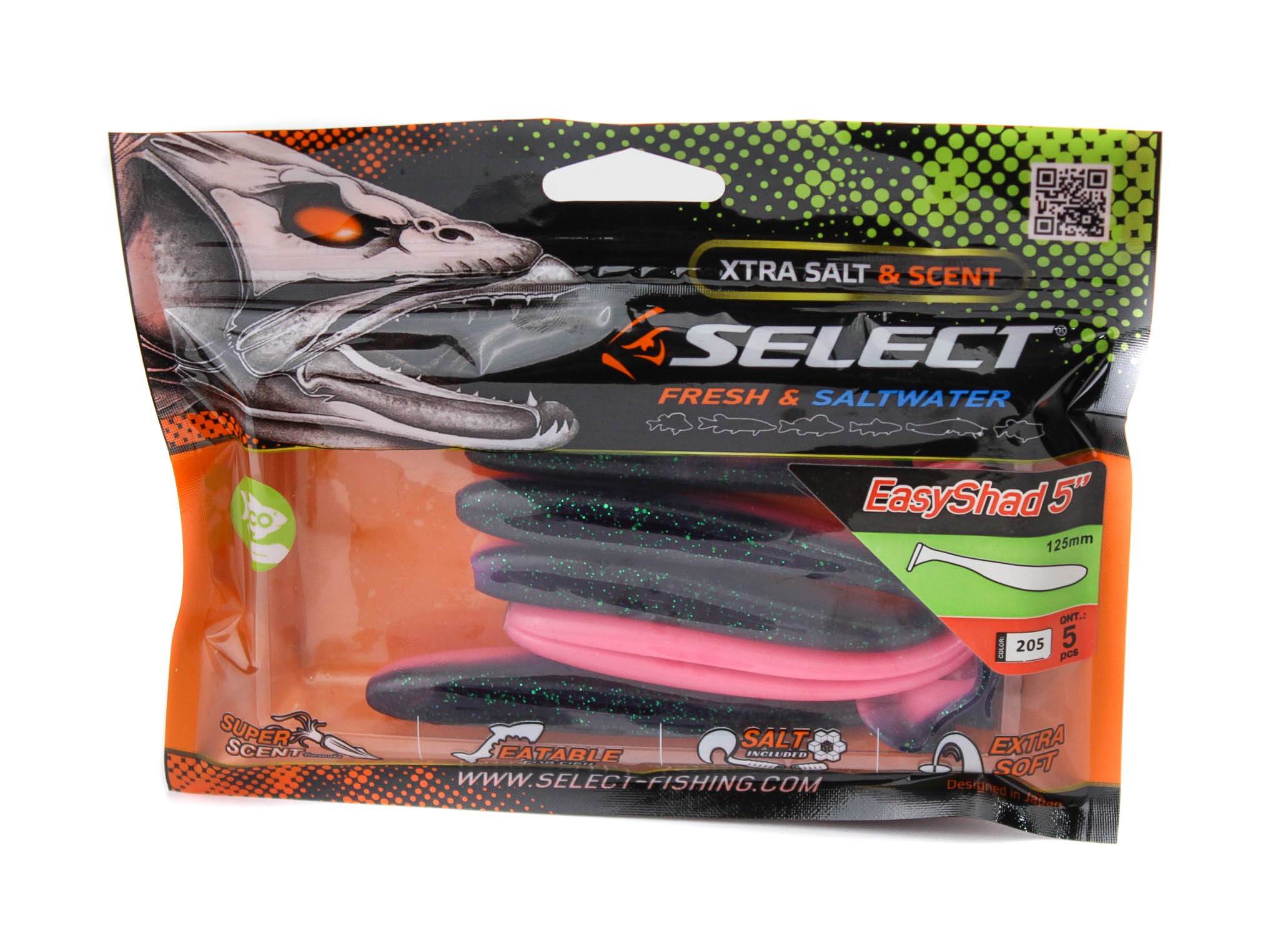 Приманка Select Easy Shad 5" цв. 205 уп 5шт - фото 1