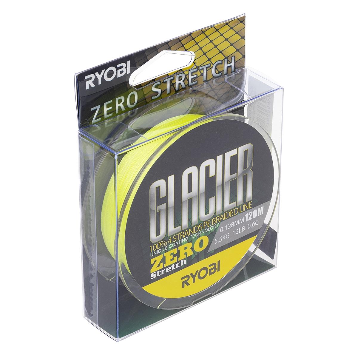 Шнур Ryobi GLACLER ZERO-120M 0,6/d-0,128mm yellow - фото 1