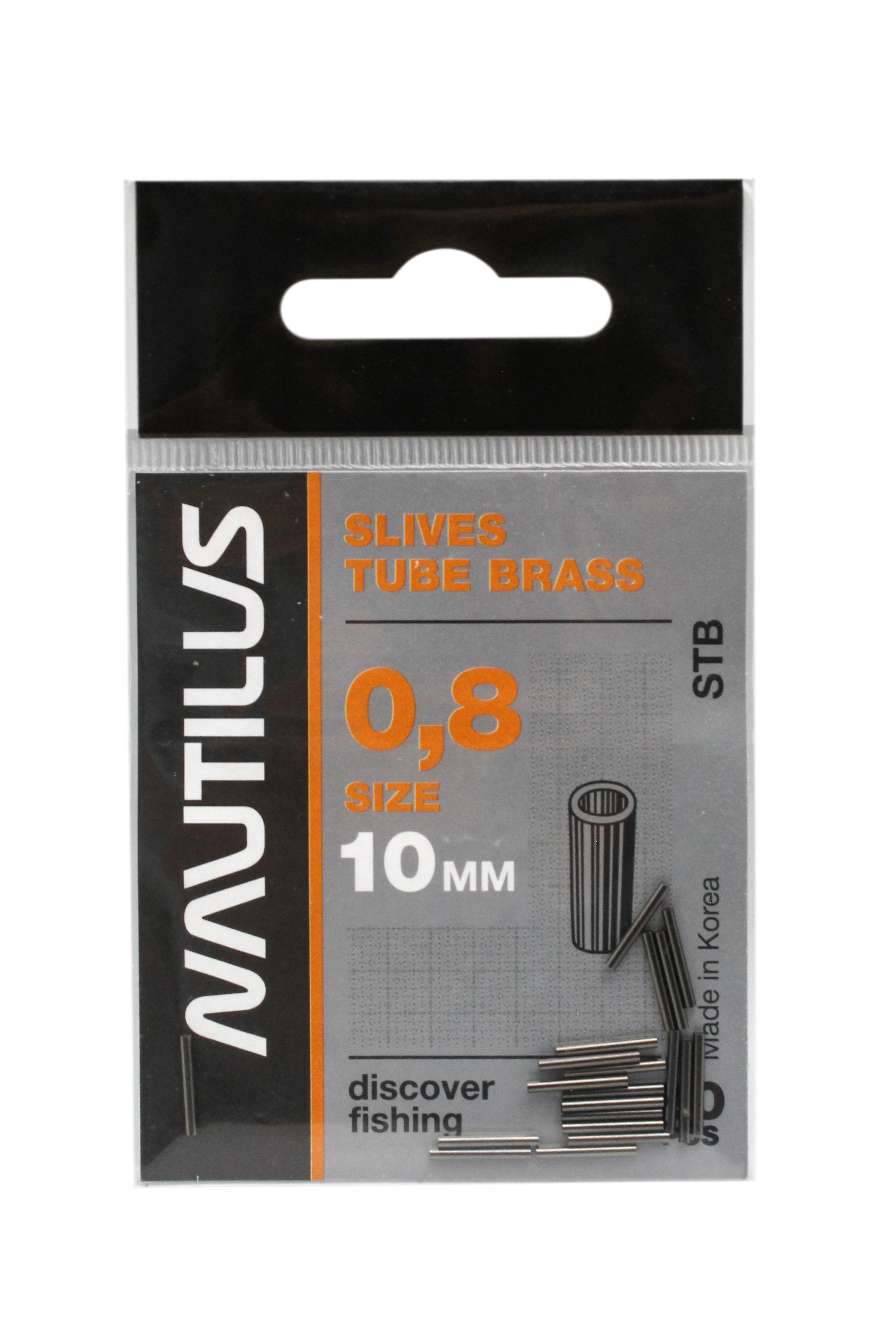 Трубка обжимная Nautilus Slives tube brass 0,8мм - фото 1