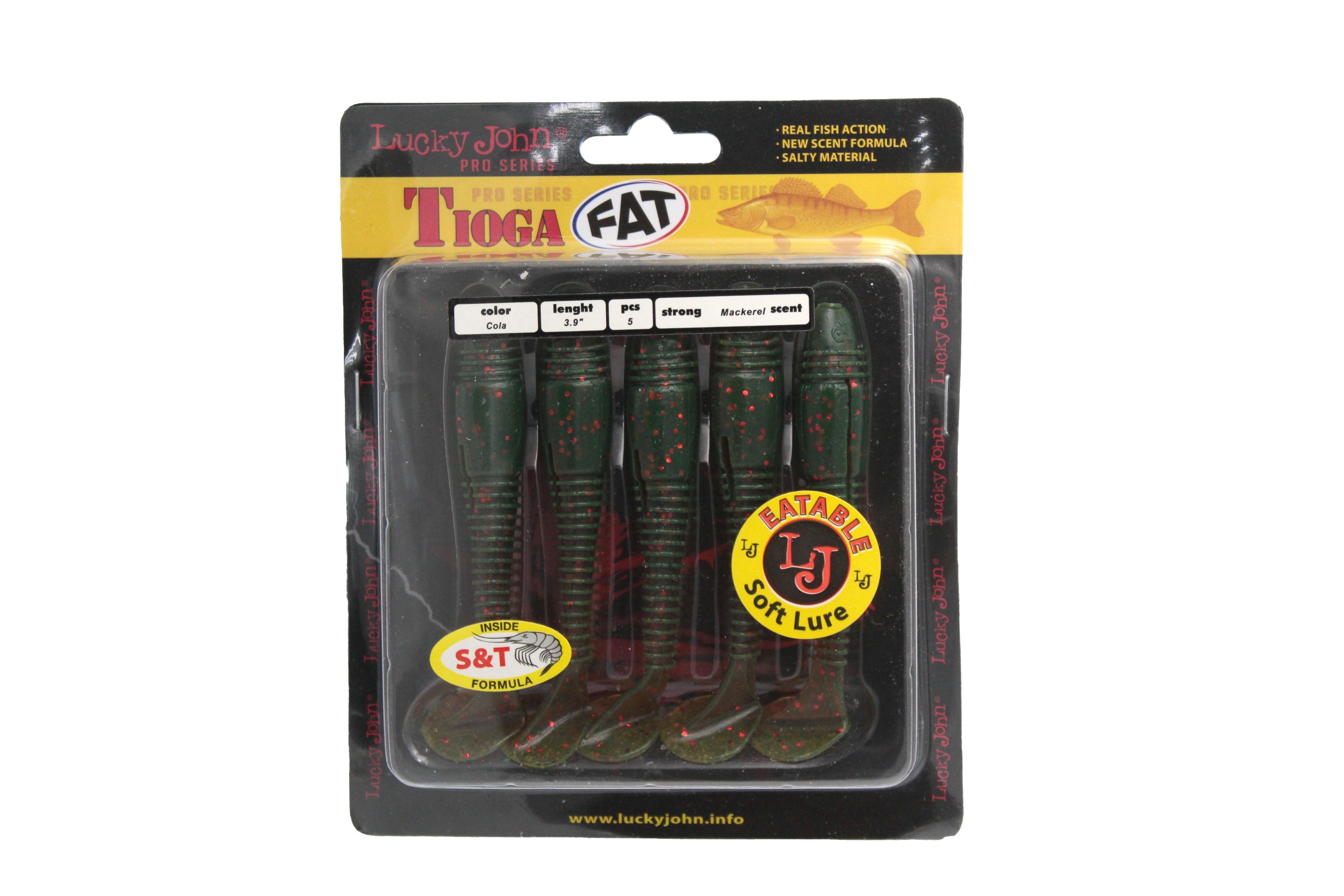 Приманка Lucky John виброхвост Pro Series Tioga Fat 3.9in 10.00/PA16 5шт. - фото 1