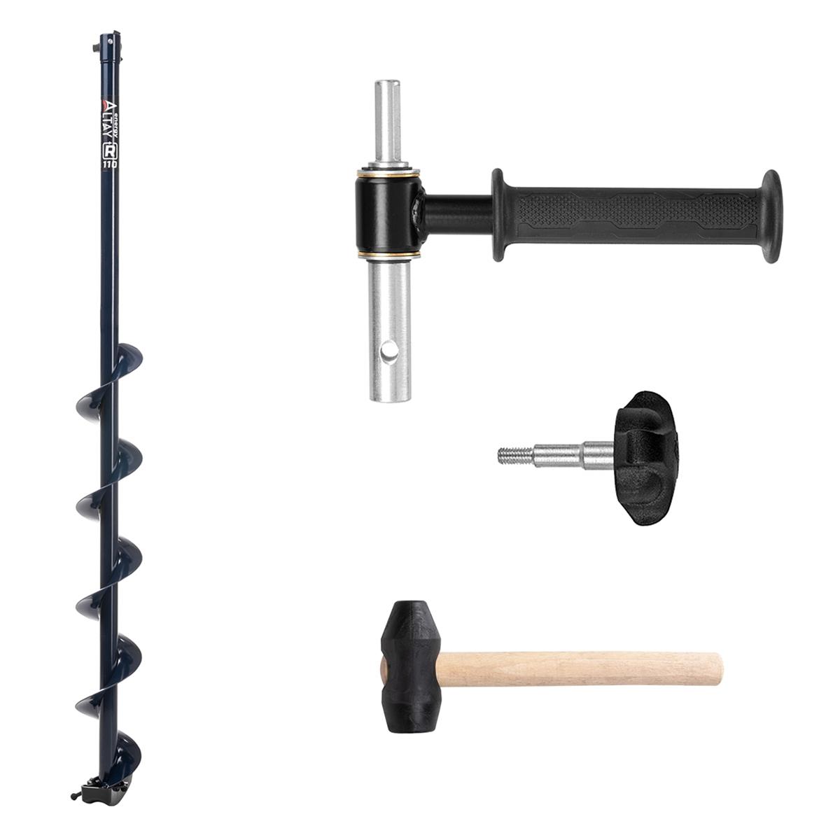 Шнек Тонар для шуруповерта Altay Energy 110R + адаптер АШ20 +молоточек - фото 1