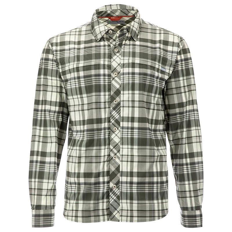 Рубашка Simms BugStopper LS Shirt Foliage Madras Plaid  - фото 1